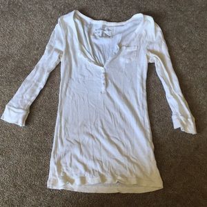 Aeropostale white 3/4 sleeve shirt